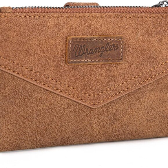 Small Faux Leather Wallet Women Bifold Card & Money Organizer Brown - Picture 1 of 6